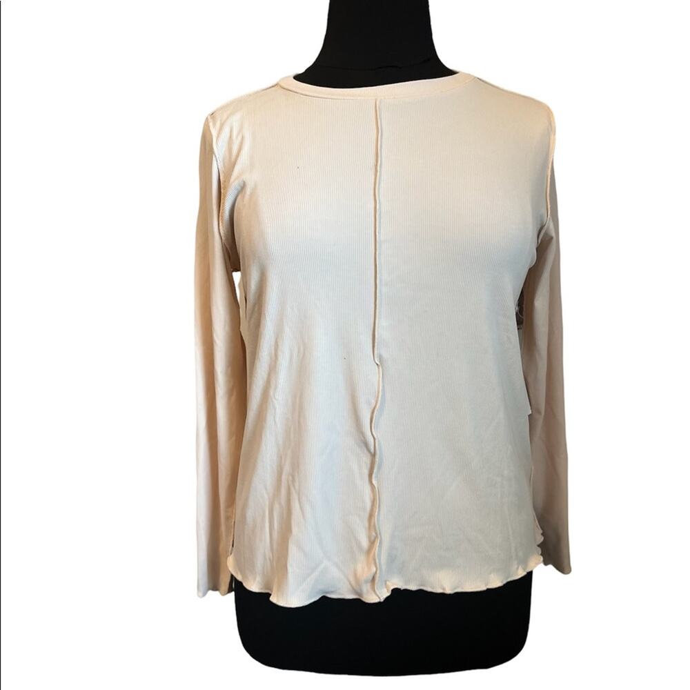 Eloquii Women’s Ribbed Long Sleeve Top